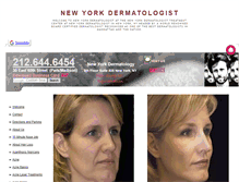 Tablet Screenshot of newyorkdermatologist.org